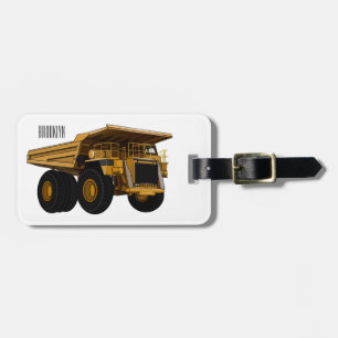 Haul lastbil tecknad illustration bagagebricka