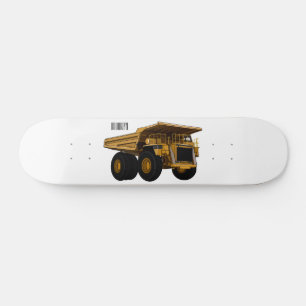 Haul lastbil tecknad illustration mini skateboard bräda 18,5 cm