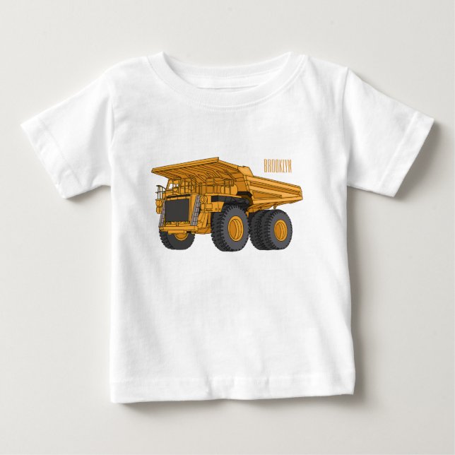 Haul truck cartoon illustration t shirt (Framsida)