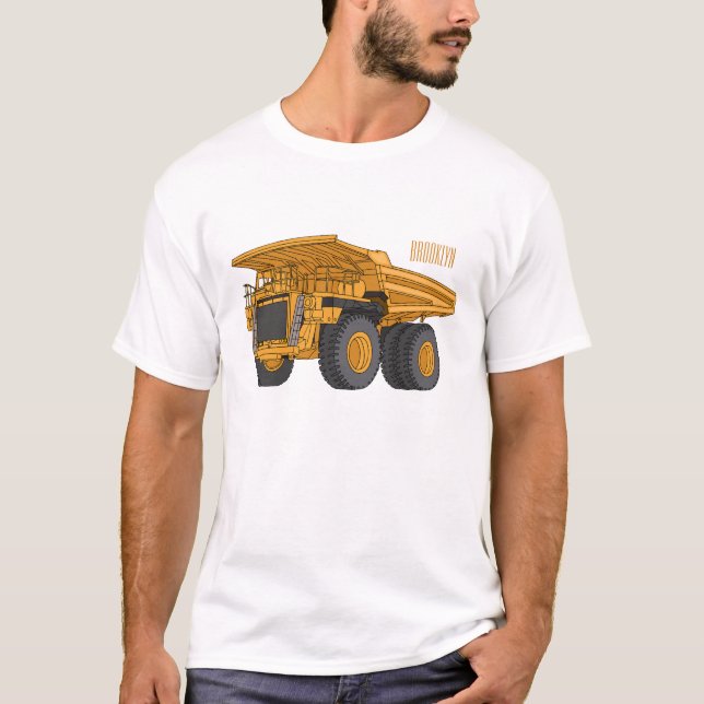 Haul truck cartoon illustration  t shirt (Framsida)