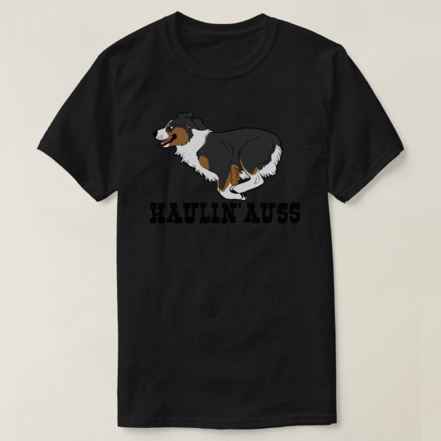 HAULIN’ AUSS (svart tri) Classic T-Shirt.png T Shirt (Design framsida)