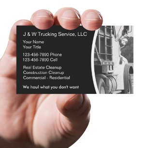 Hauling Dumpster Services-Affärskort Visitkort