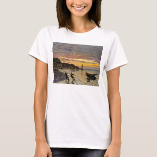 Hauling ett fartyg Ashore, Honfleur vid Claude Tee Shirt