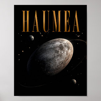 Haumea Lyx Dvärgplanet Rymden Poster