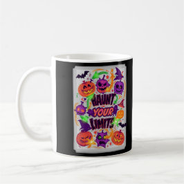 Haunt dina gränser Neon Halloween Kaffemugg