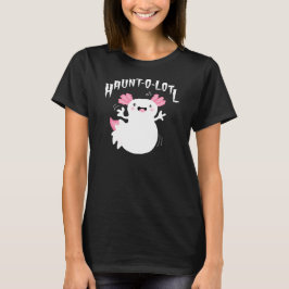 Haunt-O-Lotl Ghost Axolotl T Shirt