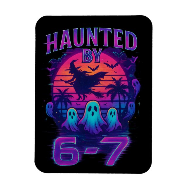 Haunted by 67 Funny Halloween Meme Magnet (Vertikal)