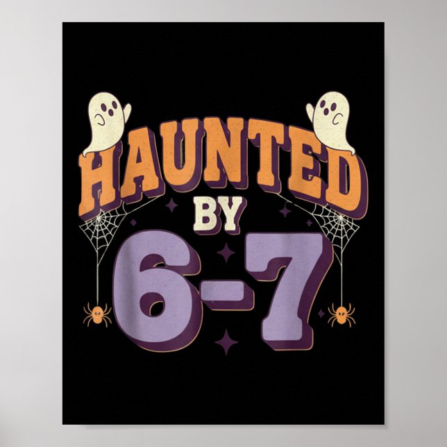 Haunted by 67 Funny Halloween Poster (Framsidan)