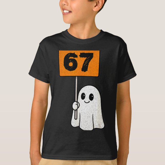 Haunted By 67 – Funny Six Seven Meme 6 7 Halloween T Shirt (Framsida)