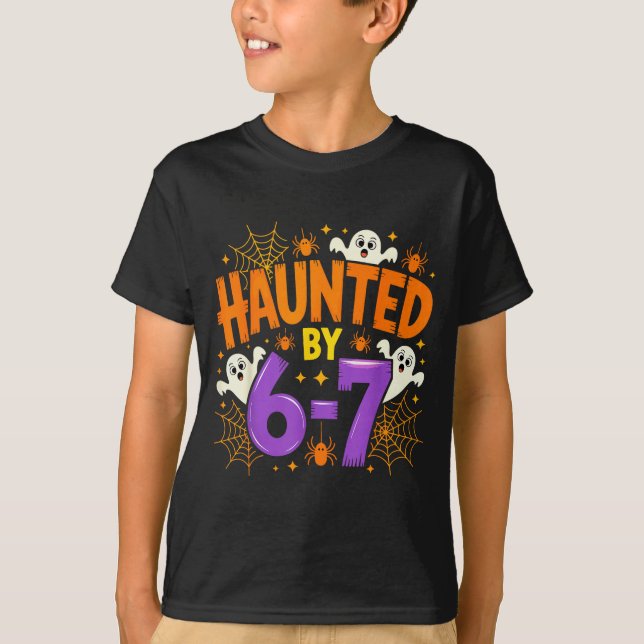 Haunted By 67 Funny Six Seven Meme Soky Ghost Hall T Shirt (Framsida)
