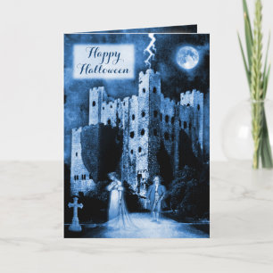 Haunted Castle Gothic Happy halloween Kort