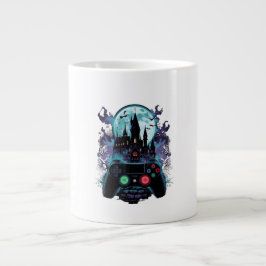 Haunted Castle Horror Gamer Design Mug Jumbo Mugg