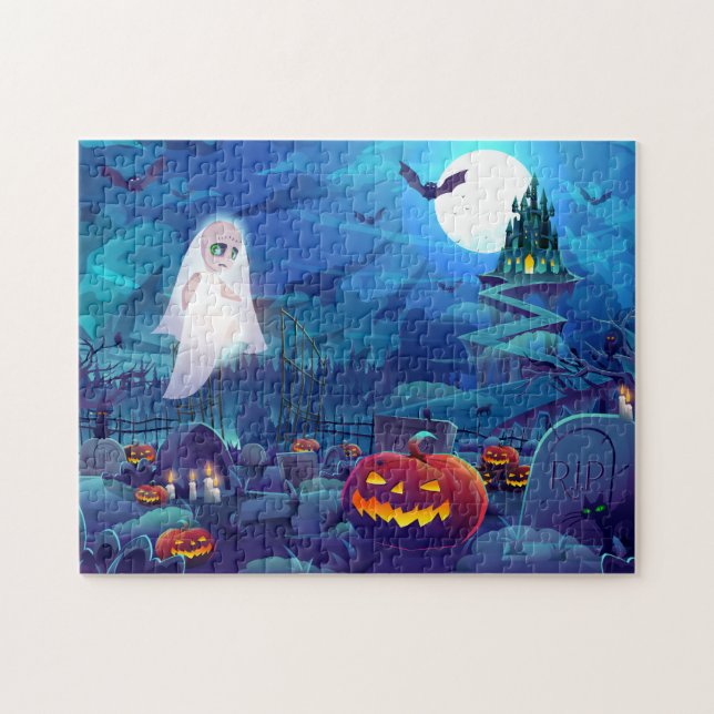 Haunted Castle Jigszle Puzzle Pussel (Horisontell)