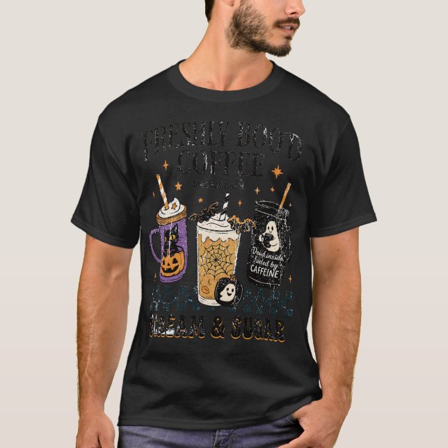 Haunted Coffee Trio Vibes T Shirt (Framsida)