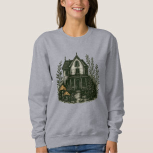 Haunted Cottage-Shirt - Gothic Cottagecore House T Shirt