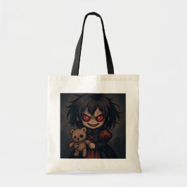 Haunted Doll Tote Tygkasse