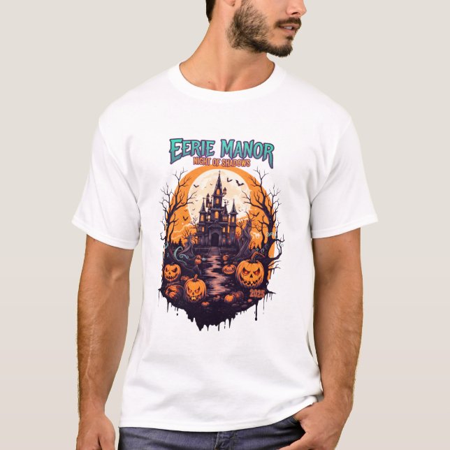 Haunted Eerie Manor Jack O'Lantern Tee (Framsida)