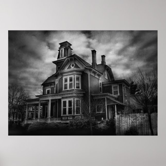 Haunted - Flemington, NJ - Spooky Town Poster (Framsidan)