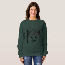 Haunted Forest Ghost Silhouette Women’s Crewneck S T Shirt