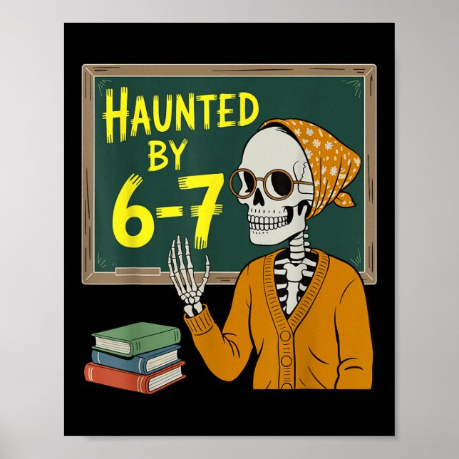 Haunted Funny 67 Six Seven Meme Matching 6 7 Costu Poster (Framsidan)