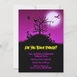 Haunted Grave Yard Halloween fest Inbjudningar