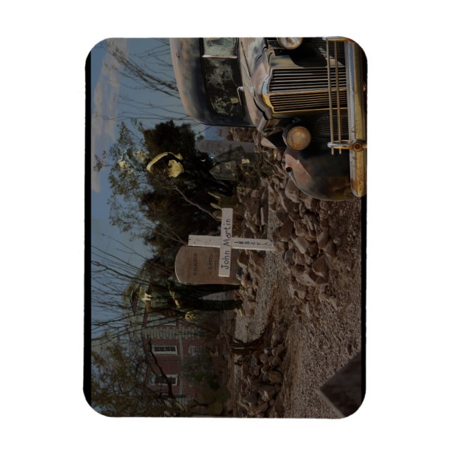 Haunted Graveyard i Gravsten Magnet (Vertikal)