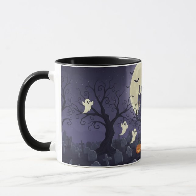 Haunted Graveyard Mug Mugg (Vänster)