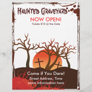 Haunted Graveyard Reklamblad