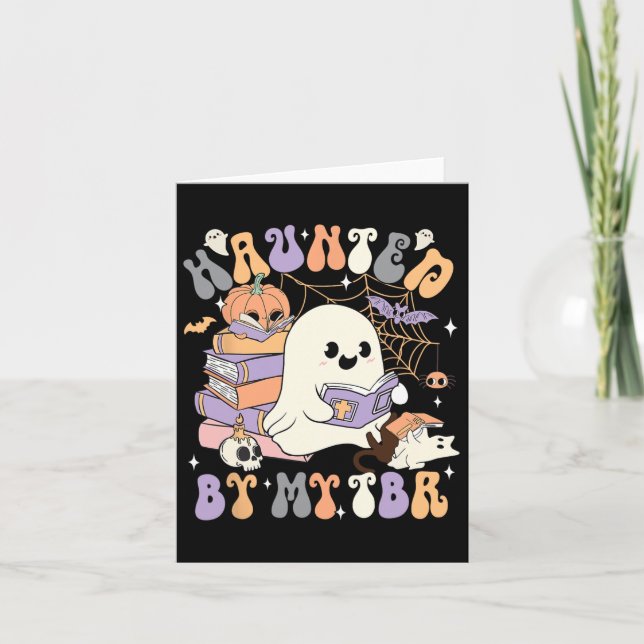 Haunted Halloween Costume Ghost Kort (Framsida)