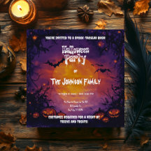 Haunted Halloween fest med Pumpkins & Fladdermus