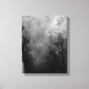 Haunted Halloween Himmel Wrapped Canvas