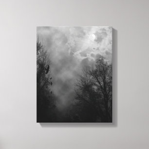 Haunted Halloween Himmel Wrapped Canvas