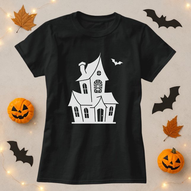 Haunted Halloween House T Shirt (Skapare uppladdad)