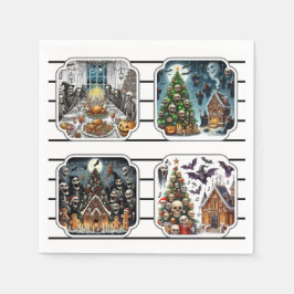 Haunted Halloween Napkins Pappersservett