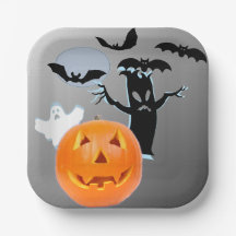 Haunted Halloween Natt - Pumpkins Ghost och Fladde