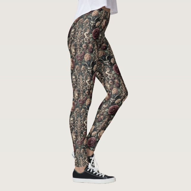 Haunted Harmonics - Gothic Victorian Delirium Leggings (Höger)