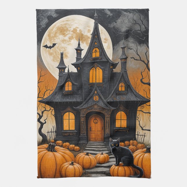 Haunted Harvest Nght Kökshandduk (Vertikal)