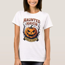 Haunted Heaven Halloween-citat T Shirt