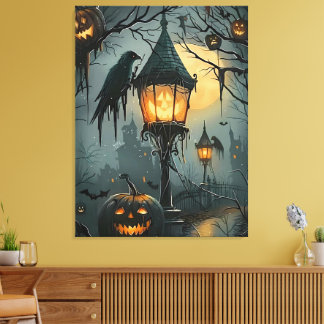 Haunted Hollow – Halloween Night Canvastryck