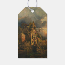 Haunted House (av Thomas Moran) Presentetikett