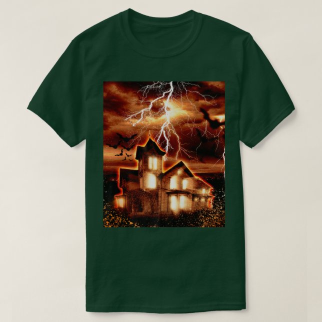 Haunted House Blitz and Thunder  T Shirt (Design framsida)