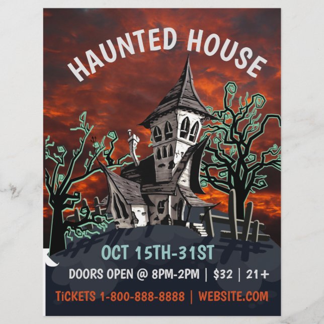 Haunted House Event Flyer (Framsidan)