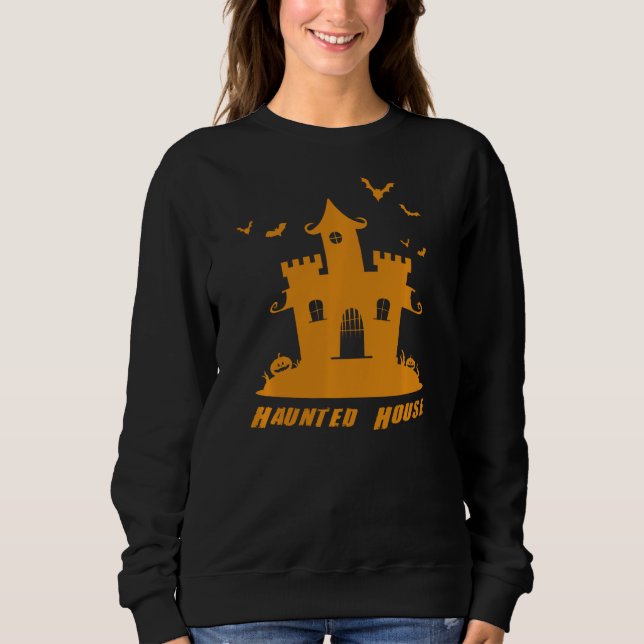Haunted House Explorer Ghost Hunting Ghost Busting T Shirt (Framsida)