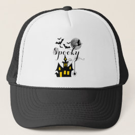 Haunted House Flies Witch Spooky Halloween Keps