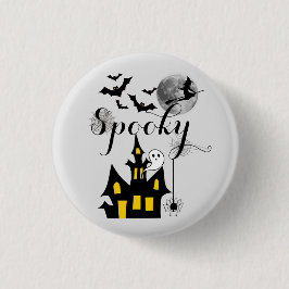 Haunted House Flies Witch Spooky Halloween Knapp