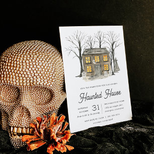 Haunted House Halloween fest Inbjudningar