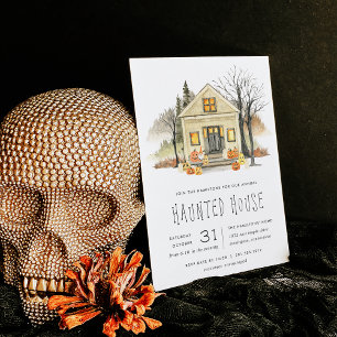 Haunted House Halloween fest Inbjudningar