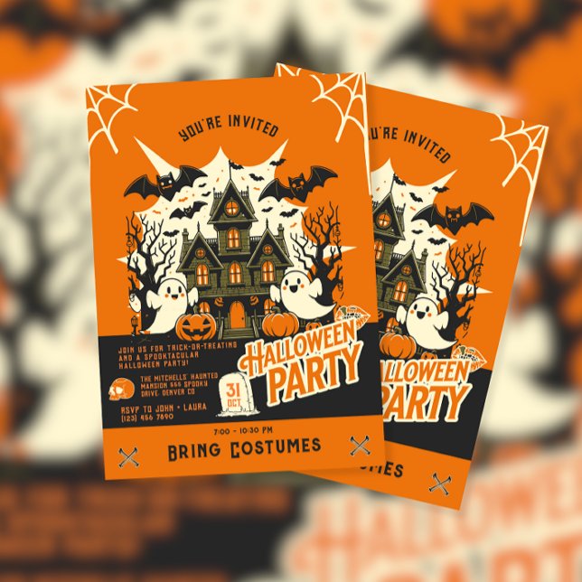 Haunted House Halloween fest Inbjudningar (Skapare uppladdad)