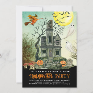 Haunted House Halloween fest Inbjudningar