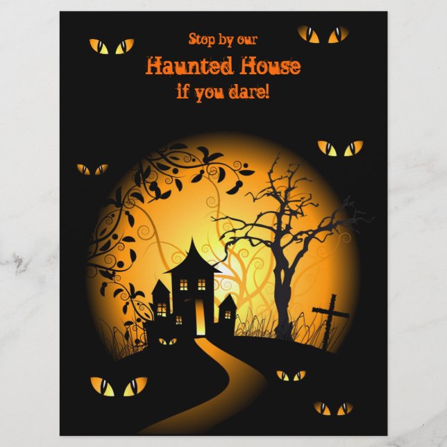 Haunted House Halloween Flyers (Framsidan)